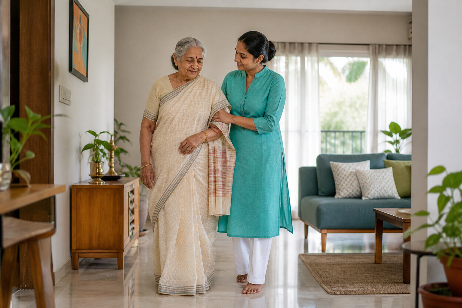 Elderly attendant care at home
